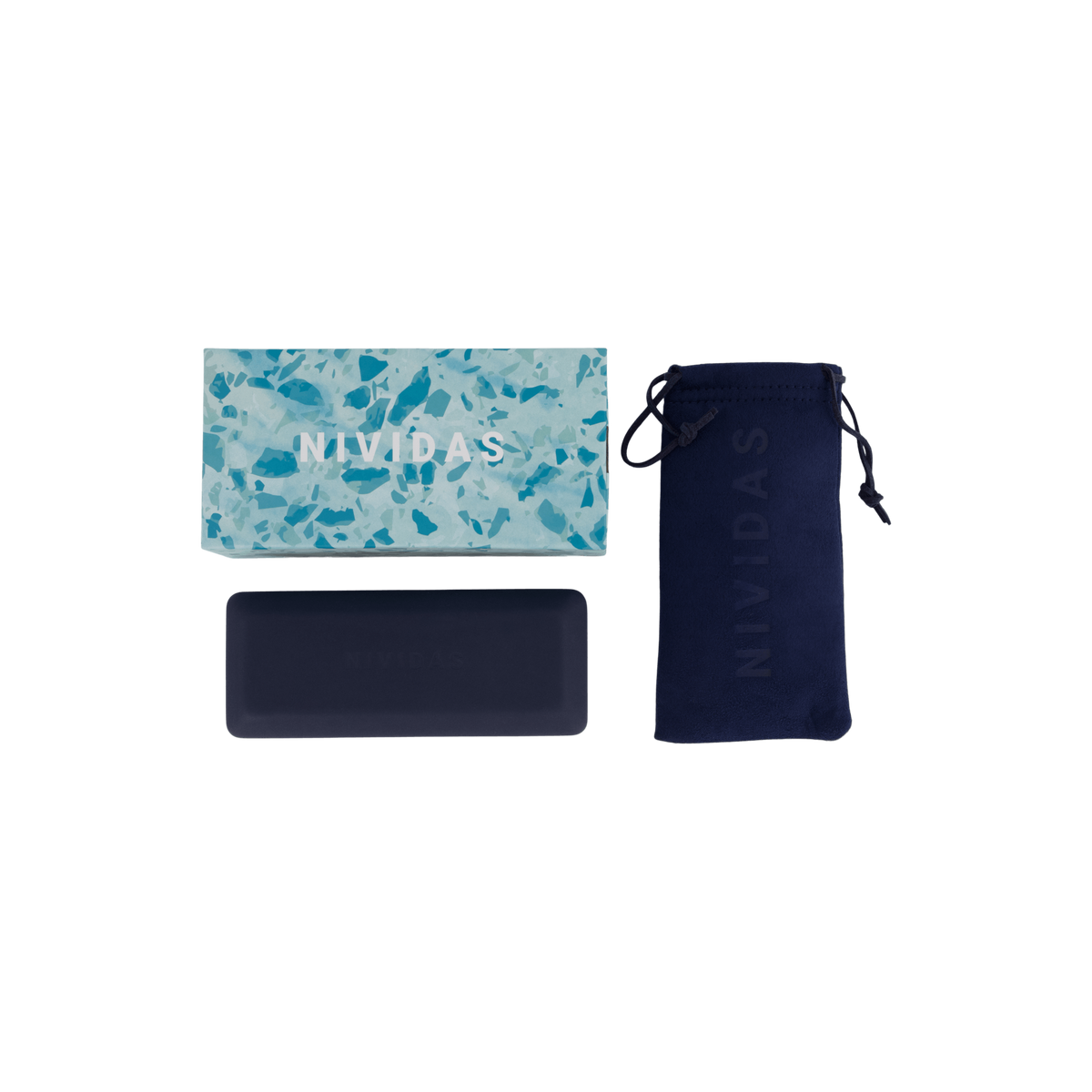 Nividas Glasses Case Blue
