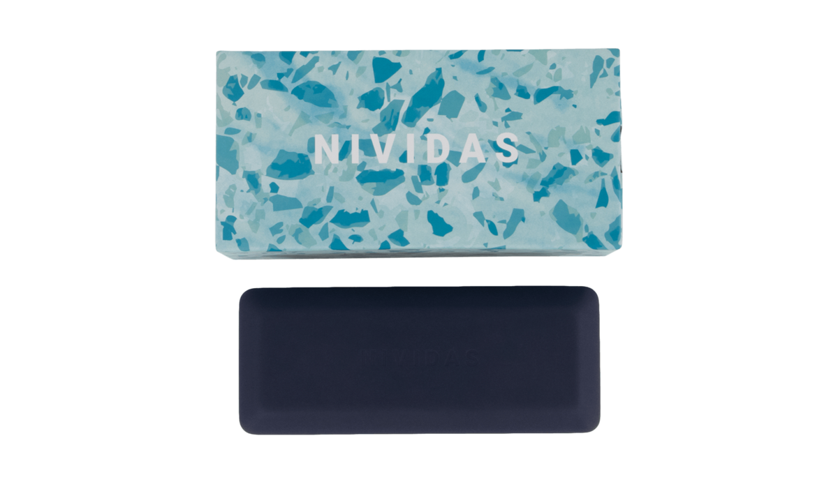 Nividas Glasses Case Blue